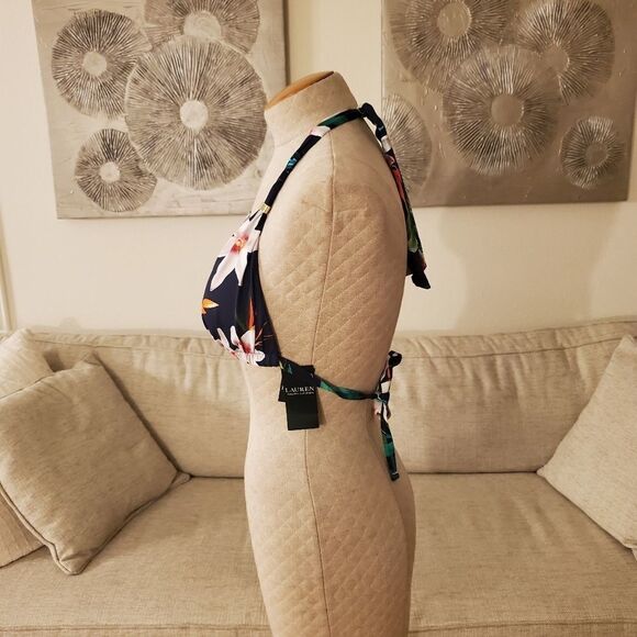 Ralph Lauren Watercolor Tropical Floral Bikini Top - Picture 4 of 10